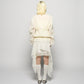 asymmetry hem layered skirt Ivory【Delivery in February 2026】