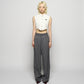 seam frayed dropped chain pants Gray【Delivery in February 2026】