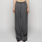 seam frayed dropped chain pants Gray【Delivery in February 2026】