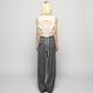 seam frayed dropped chain pants Gray【Delivery in February 2026】