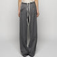 seam frayed dropped chain pants Gray【Delivery in February 2026】