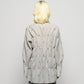 cross embroidery shirring shirt Ash gray【Delivery in February 2026】