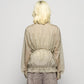 ribbon tulle embroidery wind breaker Khaki 【Delivery in January 2026】