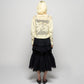 tiered lace frill skirt Black【Delivery in February 2026】
