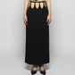hanging straight skirt Black【Delivery in February 2026】