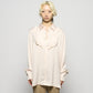 pin tuck frilled shirt Shell pink【Delivery in January 2026】