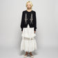 tiered lace frill skirt White【Delivery in February 2026】