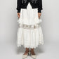 tiered lace frill skirt White【Delivery in February 2026】