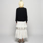 tiered lace frill skirt White【Delivery in February 2026】