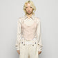 lace up garter sheer corset Shell pink【Delivery in February 2026】