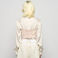 fuzzy lace layered half pants Cream【Delivery in January 2026】
