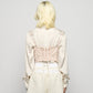 lace up garter sheer corset Shell pink【Delivery in February 2026】