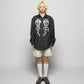 ribbon tulle embroidery shirt Black【Delivery in January 2026】
