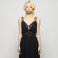 layered bra jersey cami one-piece Black【Delivery in February 2026】