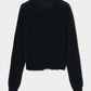 Ribbon tulle pearl embroidery cardigan Black【Delivery in February 2026】