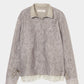 fuzzy lace drawstring blouson Khaki【Delivery in January 2026】