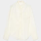 wave tuck lumen embroidery sheer shirt Off white【Delivery in January 2026】