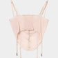 lace up garter sheer corset Shell pink【Delivery in February 2026】