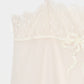 lazy ribbon sheer camisole Ivory【Delivery in February 2026】