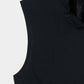 back lace curtain no sleeve blouse Black【Delivery in January 2026】