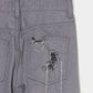 chain damaged denim pants Gray【Delivery in February 2026】