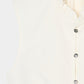 back lace curtain no sleeve blouse Off white【Delivery in January 2026】