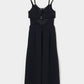 layered bra jersey cami one-piece Black【Delivery in February 2026】