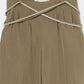 multi way ribbon tape pants Olive【Delivery in February 2026】