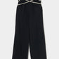 multi way ribbon tape pants Black【Delivery in February 2026】