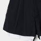 seam frayed dropped chain culottes pants Black【Delivery in February 2026】