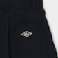 seam frayed dropped chain culottes pants Black【Delivery in February 2026】