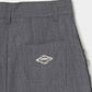 seam frayed dropped chain culottes pants Gray【Delivery in February 2026】