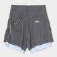 seam frayed dropped chain culottes pants Gray【Delivery in February 2026】