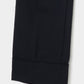 seam frayed dropped chain pants Black【Delivery in February 2026】