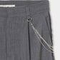 seam frayed dropped chain pants Gray【Delivery in February 2026】