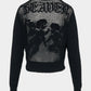 cupid in HEAVEN crochet knit cardigan Black【Delivery in February 2026】
