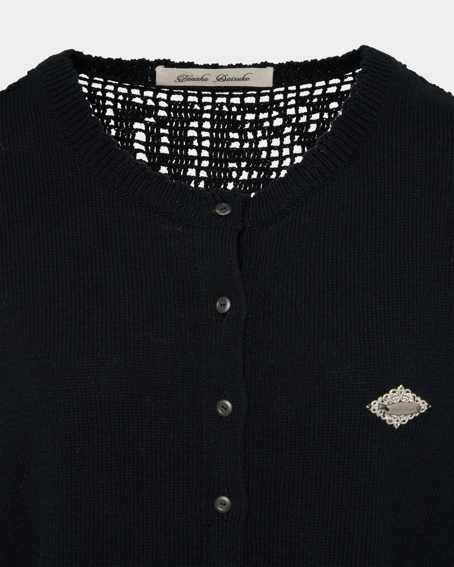 cupid in HEAVEN crochet knit cardigan Black【Delivery in February 2026】