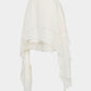 asymmetry hem layered skirt Ivory【Delivery in February 2026】