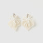 white clover beads earrings【Delivery in March 2026】