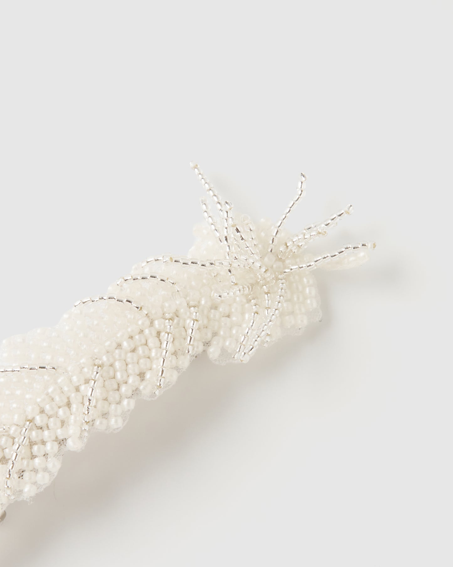grand feather beads barrette【stock】