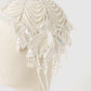white opal scallop head dress【Delivery in March 2026】