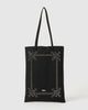 rhinestone frame tote bag Black【stock】