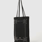 rhinestone frame tote bag Black【Delivery in February 2026】