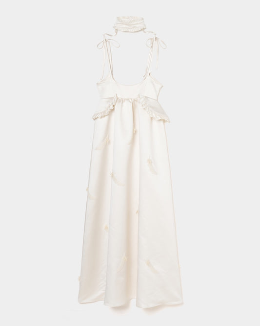feather beads apron dress【Delivery in March 2026】