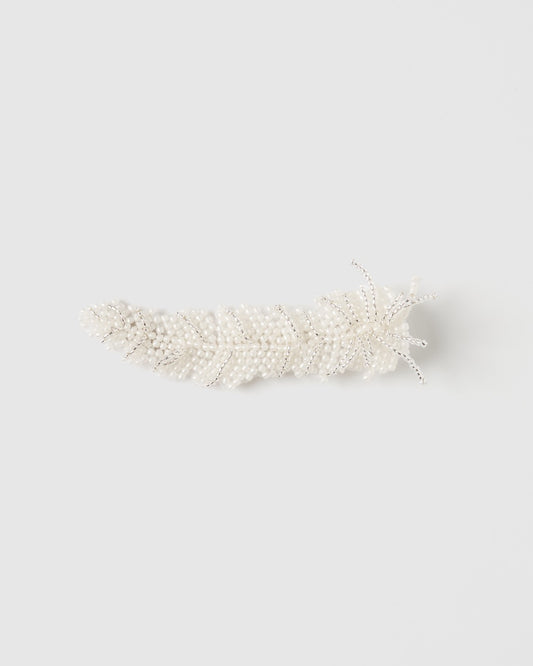 grand feather beads brooch clip【Delivery in February 2026】