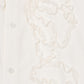ribbon tulle embroidery shirt Off white【Delivery in January 2026】