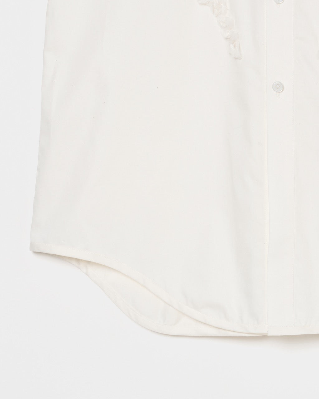ribbon tulle embroidery shirt Off white【Delivery in January 2026】
