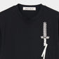 lace knight embroidery T-shirt【Delivery in March 2026】