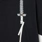 lace knight embroidery T-shirt【Delivery in March 2026】