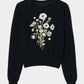 wild bloom beads embroidery cardigan Black【Delivery in February 2026】